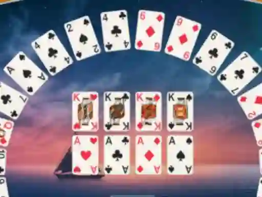 Spēle Crescent Solitaire online