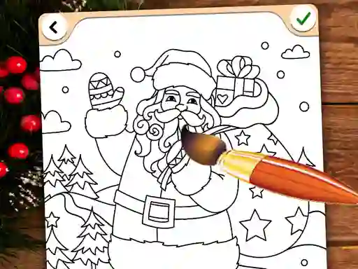 Spēle Christmas Coloring Game online