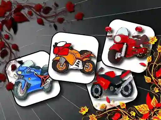 Spēle Cartoon Motorbikes Memory online