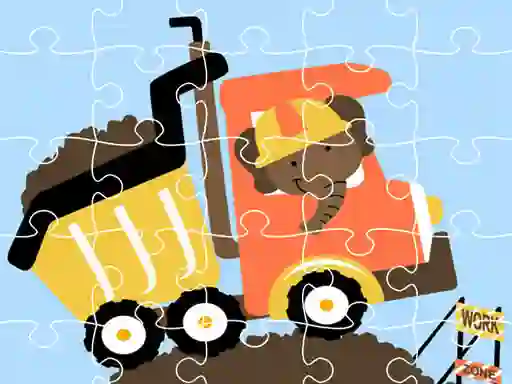 Spēle Dumper Trucks Jigsaw online