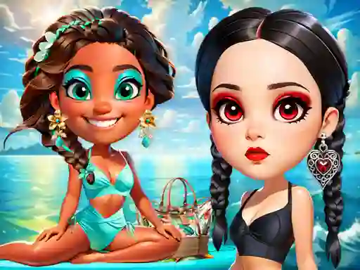 Spēle Wave Chic Ocean Fashion Frenzy online
