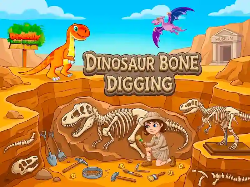 Spēle Dinosaur Bone Digging online