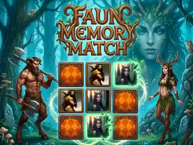Spēle Faun Memory Match online