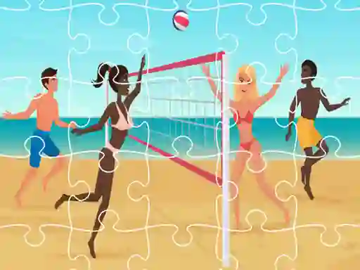 Spēle Beach Volleyball Jigsaw online
