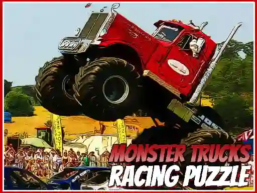 Spēle Monster Trucks Racing Puzzle online