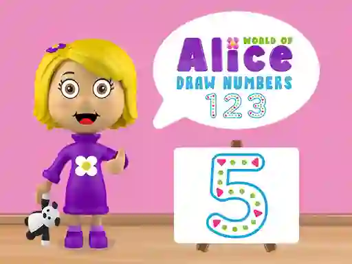 Spēle World of Alice Draw Numbers online