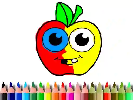 Spēle Back To School: Apple Coloring Book online
