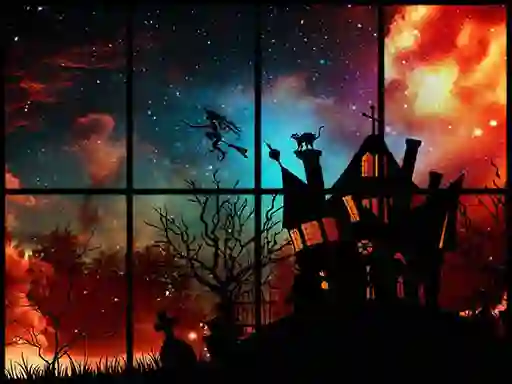 Spēle Sliding Halloween Party online