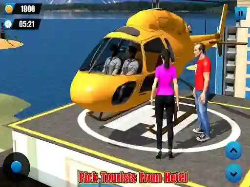 Spēle Helicopter Taxi Tourist Transport online