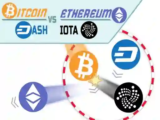 Spēle Bitcoin vs Ethereum online