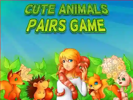 Spēle Cute Animals Pairs Game online