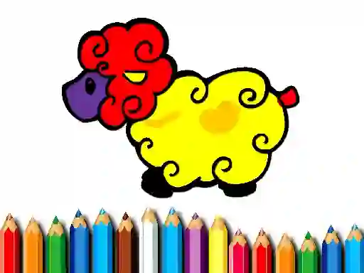 Spēle Baby Sheep Coloring online