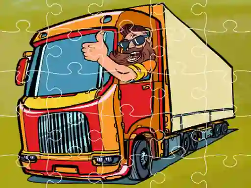 Spēle Semi Trucks Jigsaw online