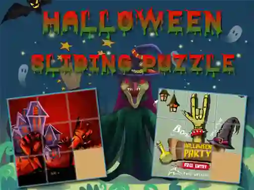 Spēle Halloween Sliding Puzzle online