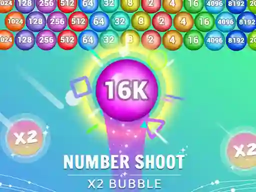 Spēle Number Shoot x 2 bubble online