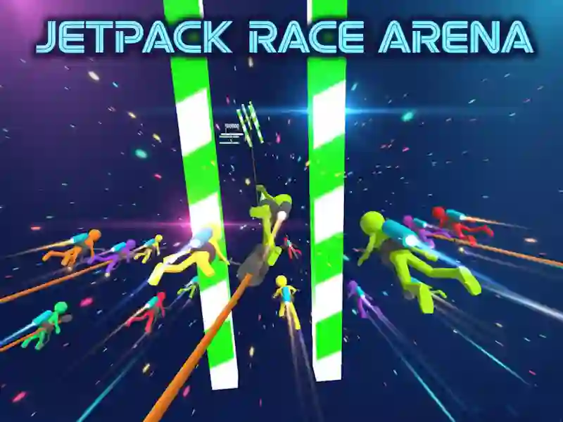 Jetpack Race Arena 🕹️ Spēlē tiešsaistē vietnē SGameS