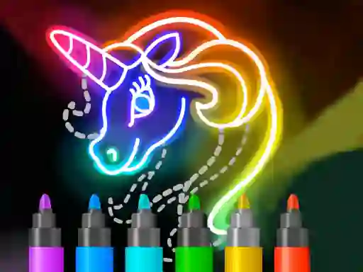 Spēle Learn to Draw Glow Cartoon online