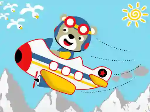 Spēle Friendly Airplanes For Kids Coloring online