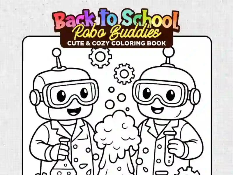 Spēle Back to School: Robot Coloring Book online