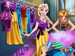 Spēle Ice Kingdom Wardrobe Cleaning online