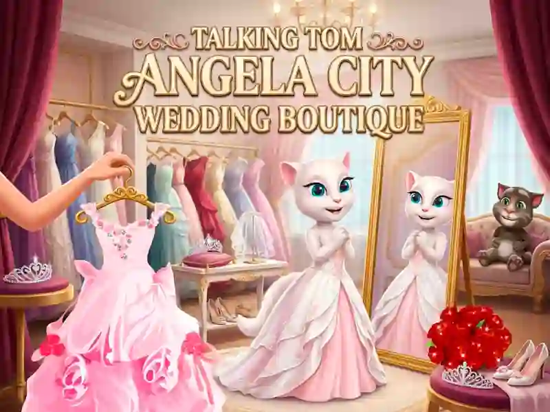 Spēle Talking Tom Angela City Wedding Boutique online