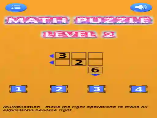 Spēle Math puzzle online