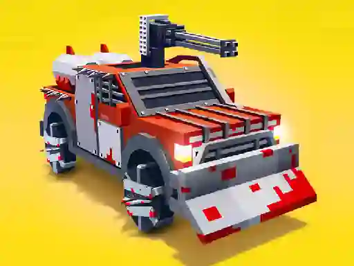 Spēle Zombie Derby Blocky Roads online