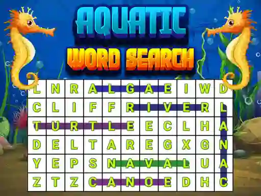 Spēle Aquatic Word Search online