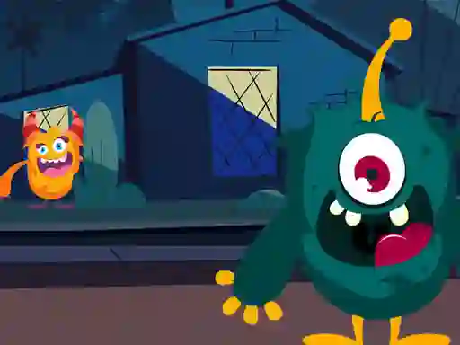 Spēle Funny Monsters Jigsaw online