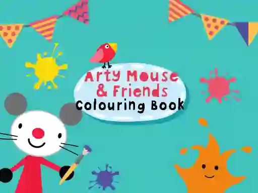 Spēle Arty Mouse & Friends Coloring Book online