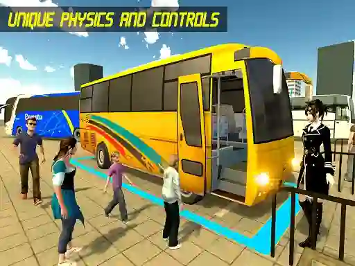 Spēle Modern Bus Parking Advance Bus online