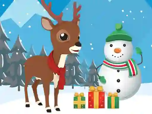 Spēle Christmas Deer Jigsaw online