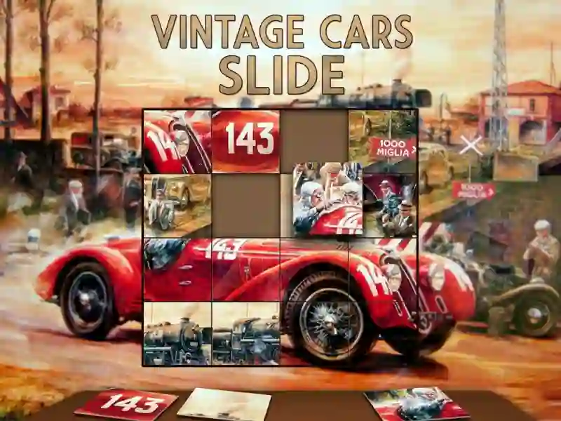 Spēle Vintage Cars Slide online