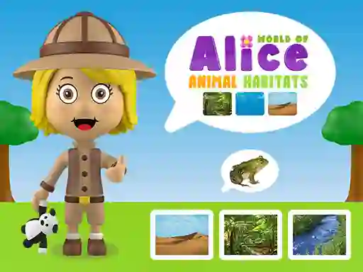 Spēle World of Alice Animal Habitats online