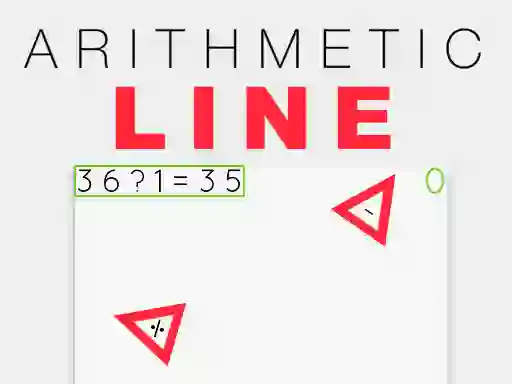 Spēle Arithmetic line online