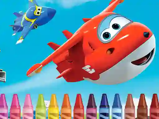 Spēle Superwings Coloring online