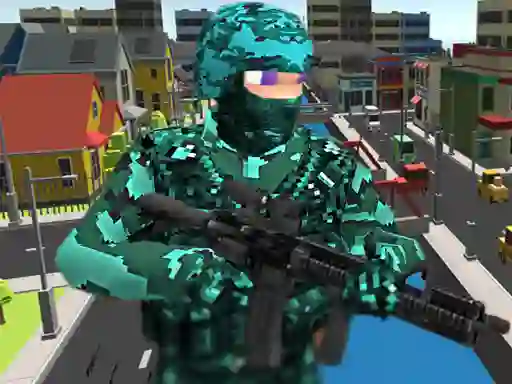 Spēle Pixel Combat Multiplayer online