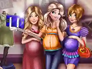 Spēle Princesses Pregnant Selfie online