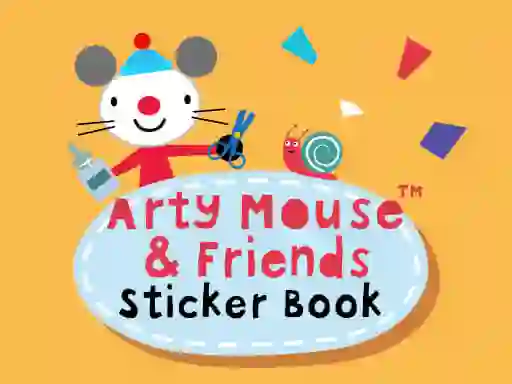 Spēle Arty Mouse & Friends Sticker Book online