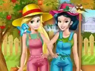 Spēle Princesses Working In the Garden online