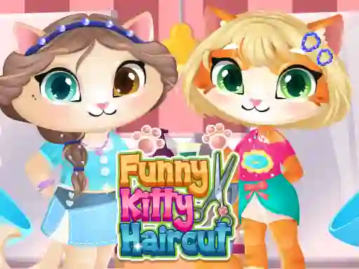 Spēle Funny Kitty Haircut online