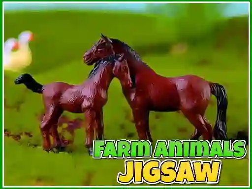 Spēle Farm Animals Jigsaw online