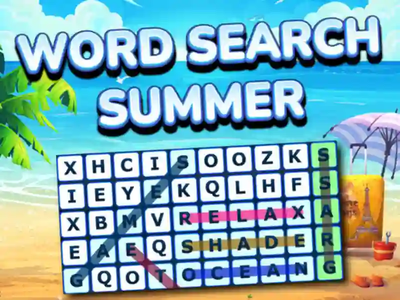 Spēle Word Search Summer online