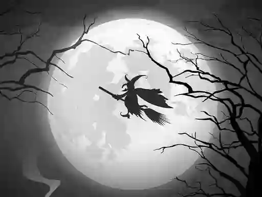 Spēle The Night Of the Witches Jigsaw online