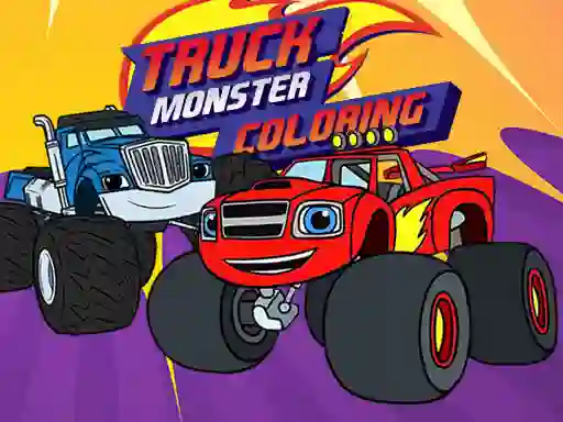 Spēle Truck Monster Coloring online