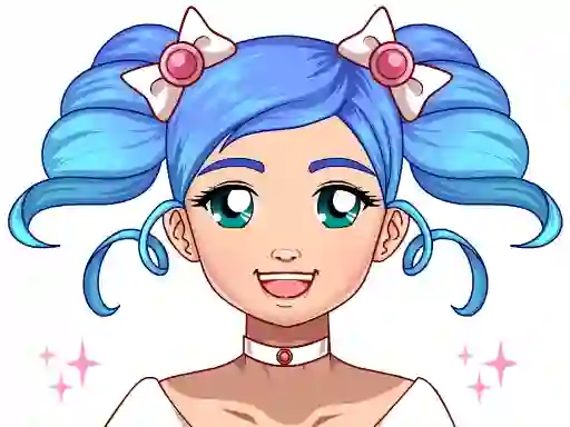 Spēle Kawaii Magical Girl Dress Up Game online