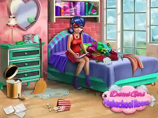 Spēle Dotted Girl: Highschool room online