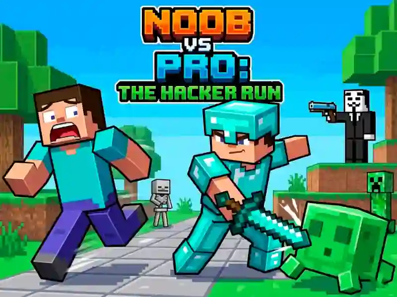 Spēle Noob vs Pro Help Hacker danger Hacker online