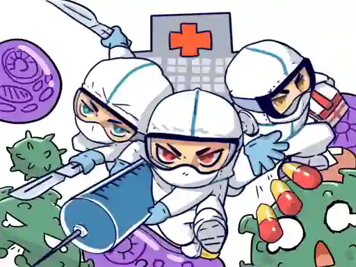 Spēle Against Coronavirus Puzzle online