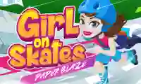 Spēle Girl on Skates Paper Blaze online